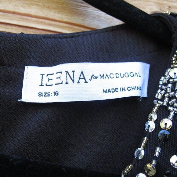 Mac Duggal 55704 Womens Black SEQUINED EMBELLISHED SHOULDER EVENING GOWN - Picture 13 of 16